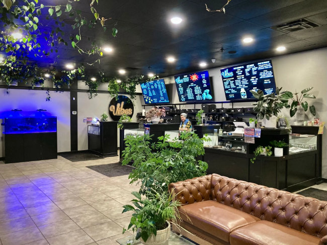 Vibes Cannabis Co. dispensary interior in Bangor, ME - photo 3