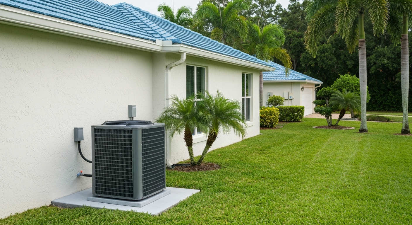 Professional Allied heat pump installation providing efficient heating and cooling for Florida homeowners.