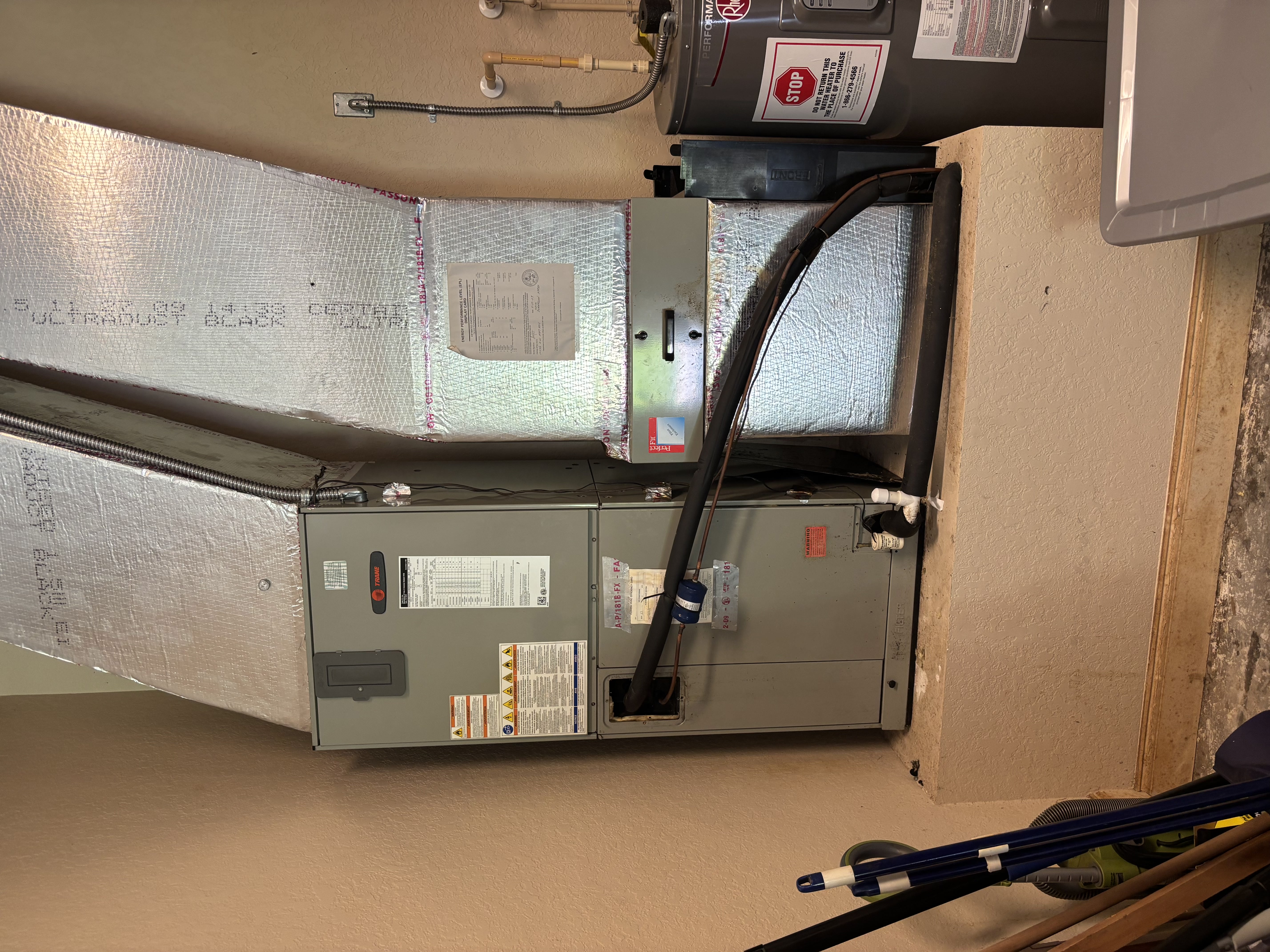 Old Trane air handler before replacement in Dunnellon, FL