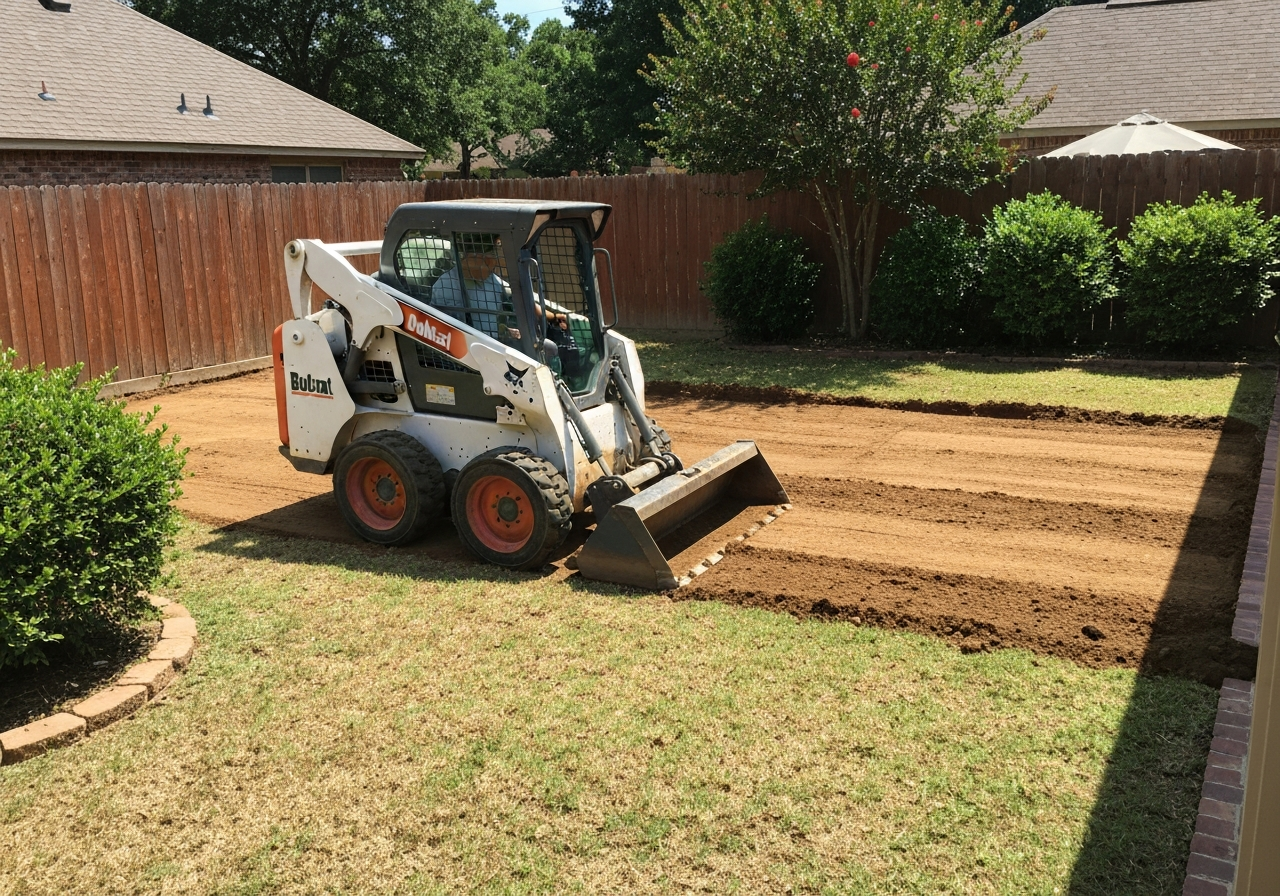 Backyard Grading — Houston
