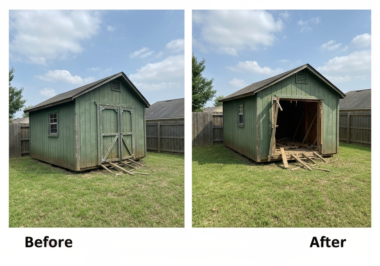 Residential Shed Removal — Houston