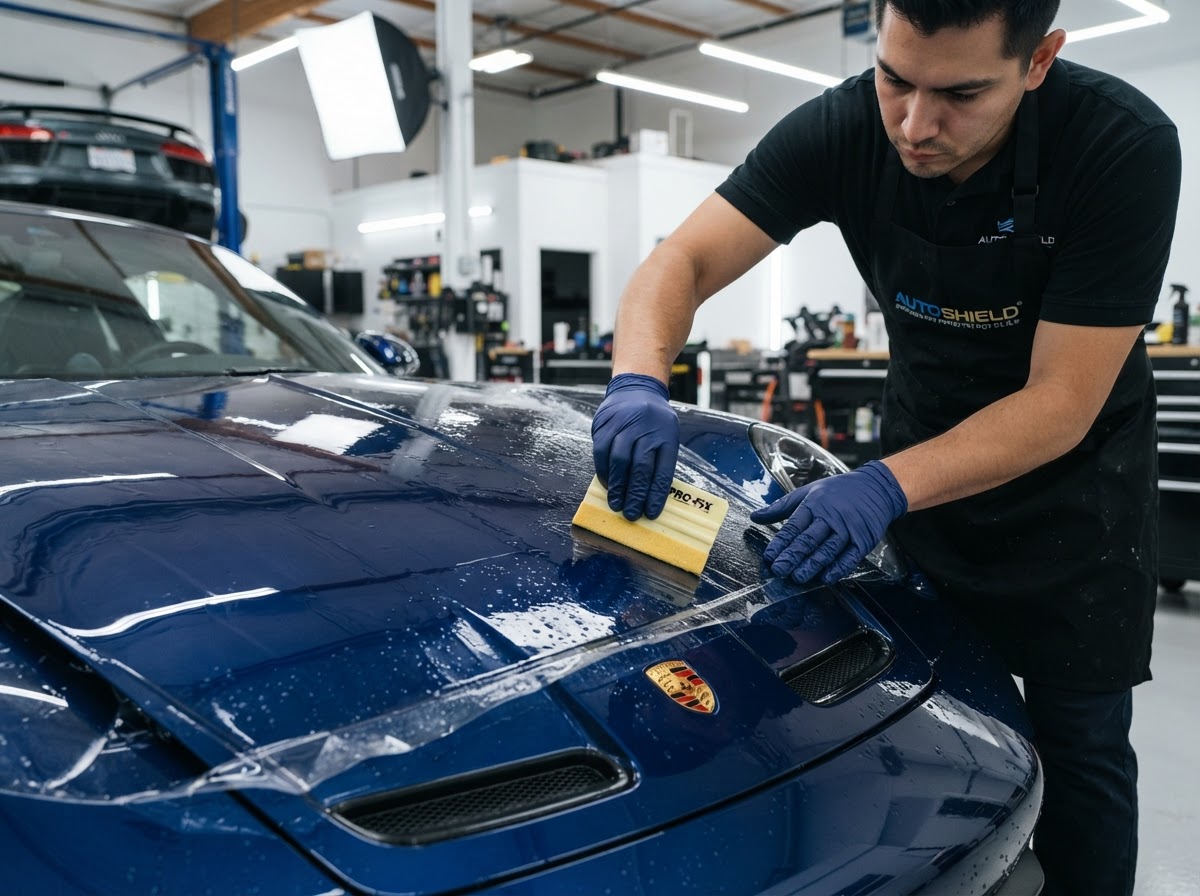 Paint Protection Film service demonstration