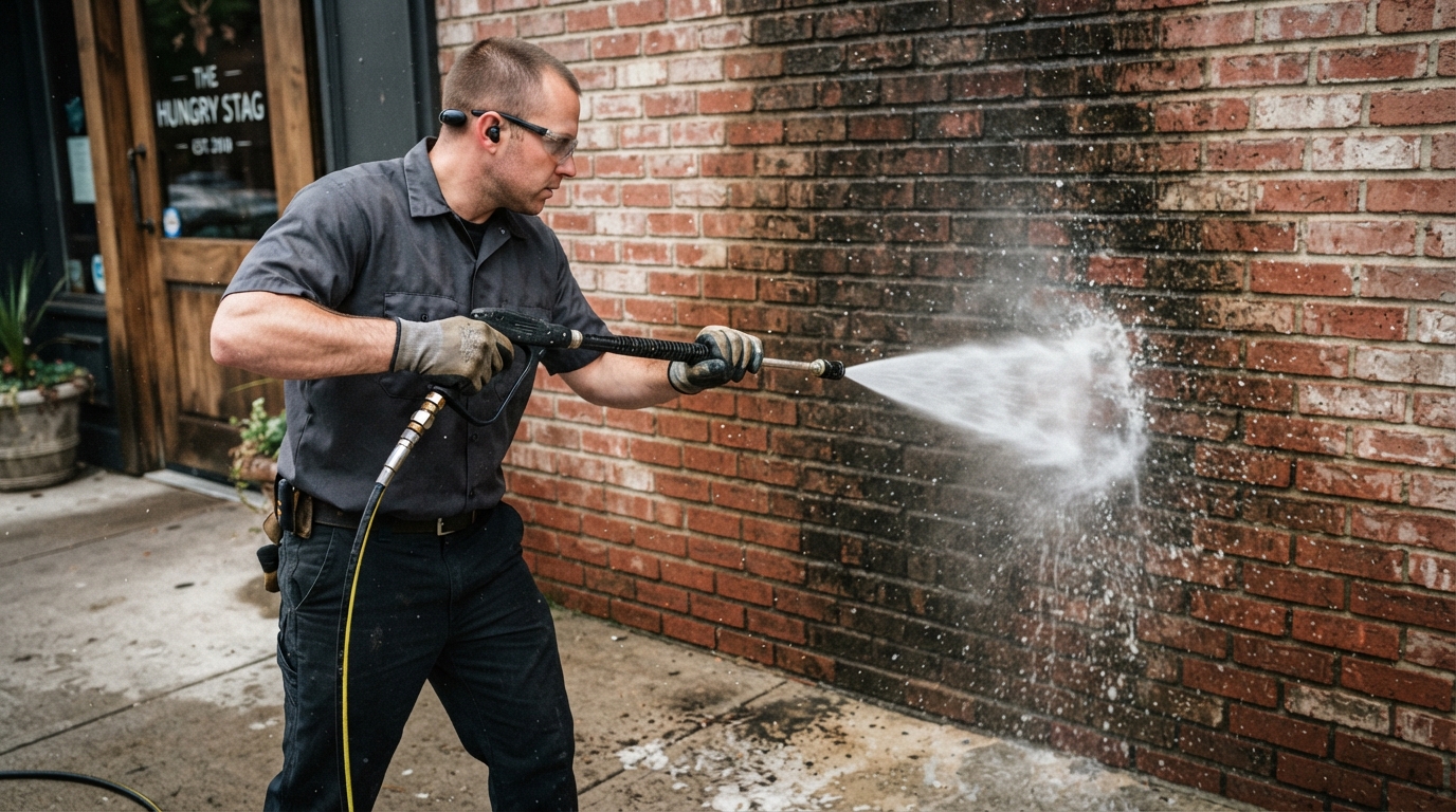 Professional restaurant exterior cleaning in New Jersey
