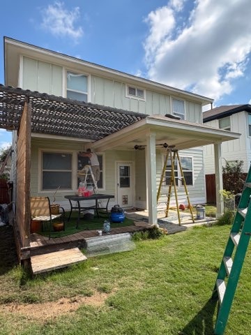 Custom outdoor pergola and patio renovation by Paint And Remodeling Aguilar LLC