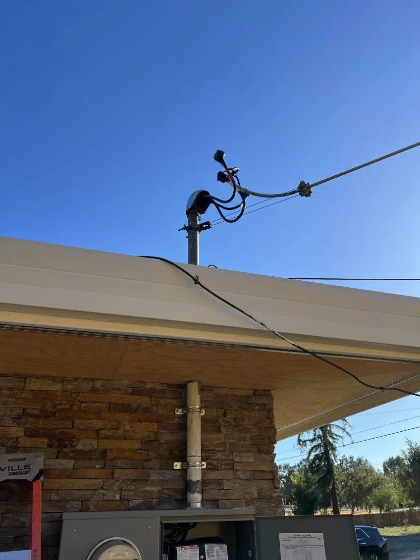 Rooftop Electrical Mast Head & Service Entrance Conduit — Orangevale