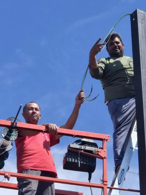 Aerial Lift Pole Installation & High-Voltage Wiring for Commercial Lighting — Sacramento Industrial Park