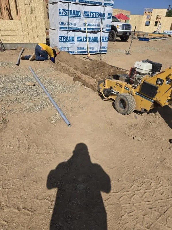 Electrical Conduit Installation in Trench for ADU Project — Placerville