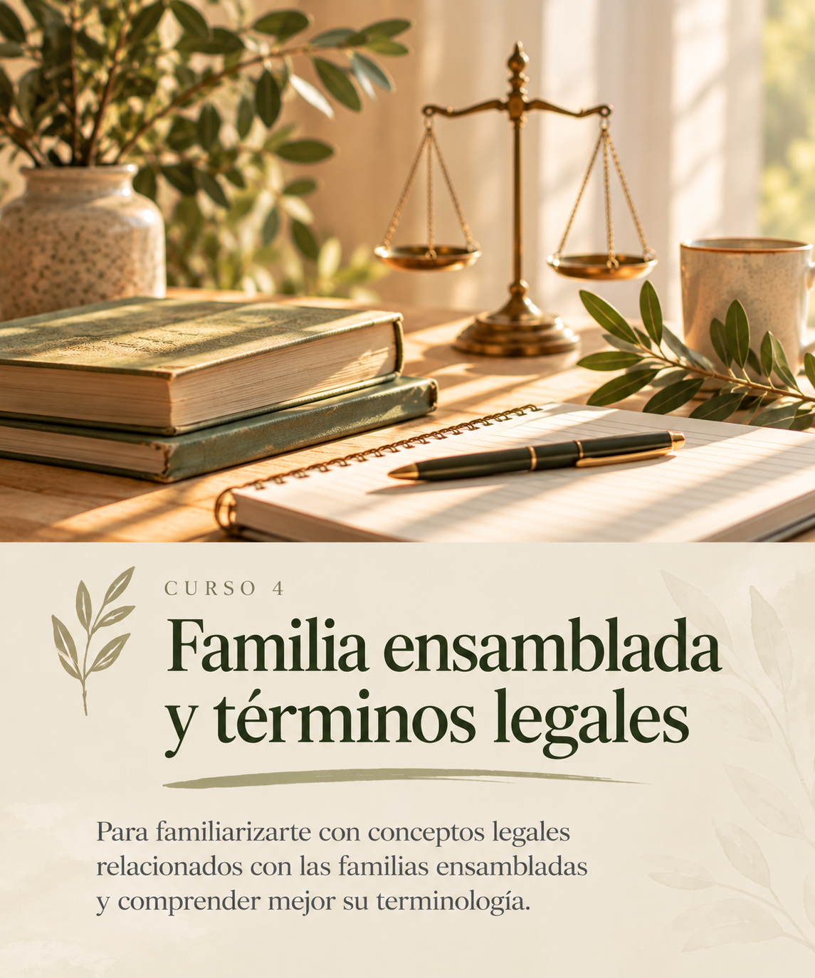 Portada del curso 4: Familia ensamblada y términos legales