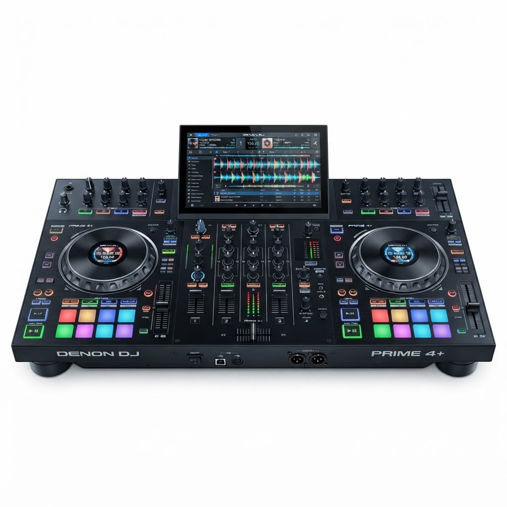 Denon DJ PRIME 4+ standalone 4-deck DJ controller