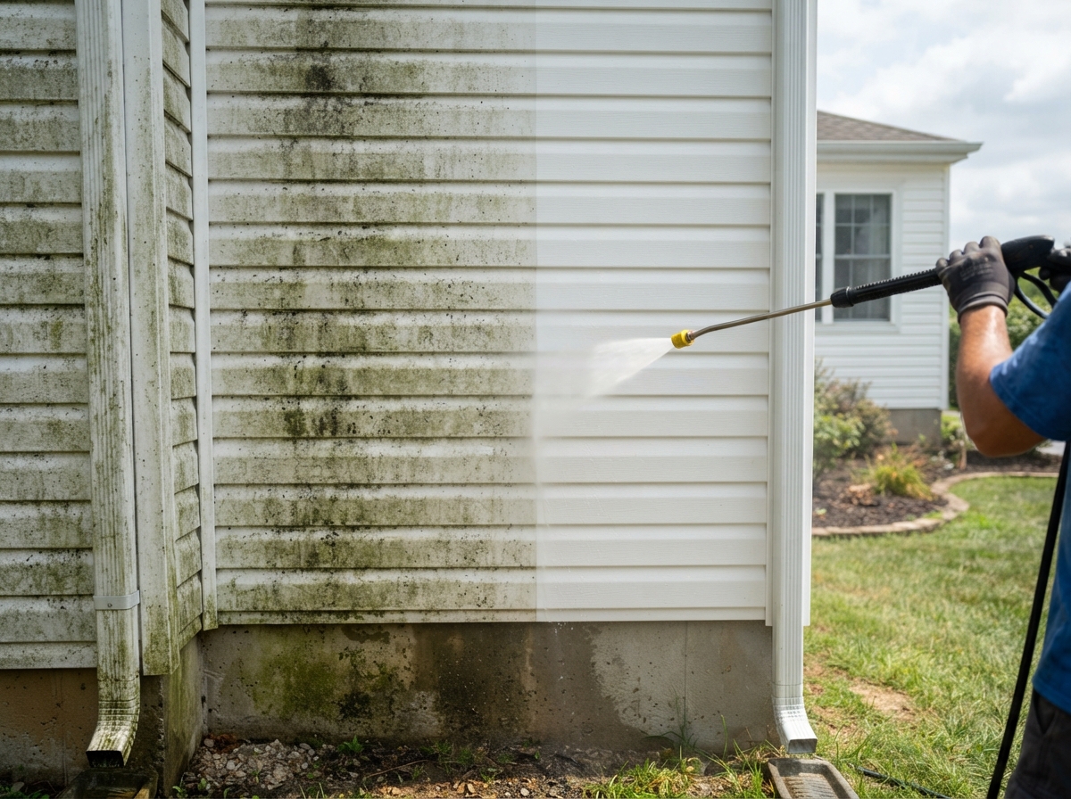 Pressure washing in Mastic, NY