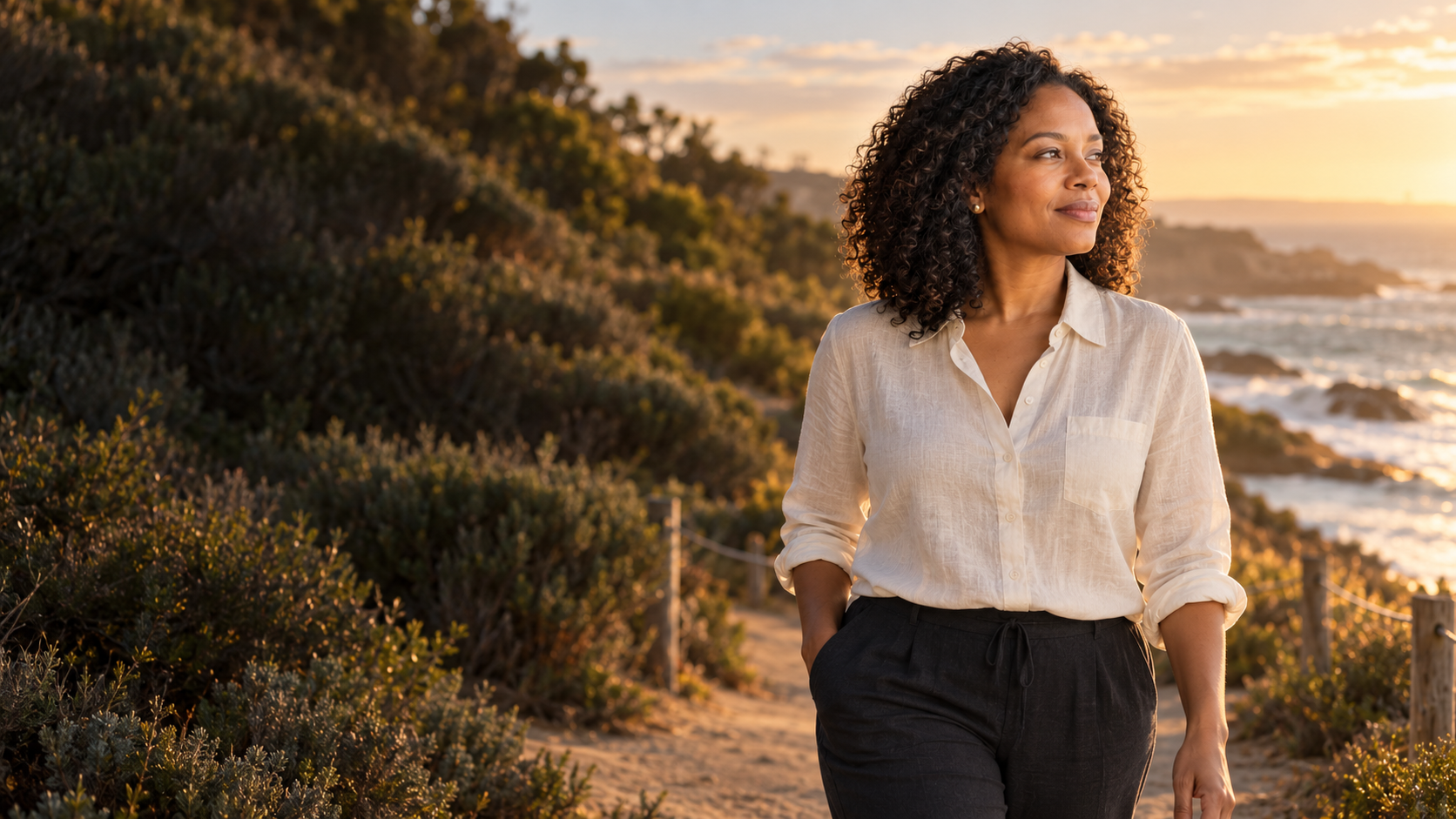 Local business owner enjoying time away from work