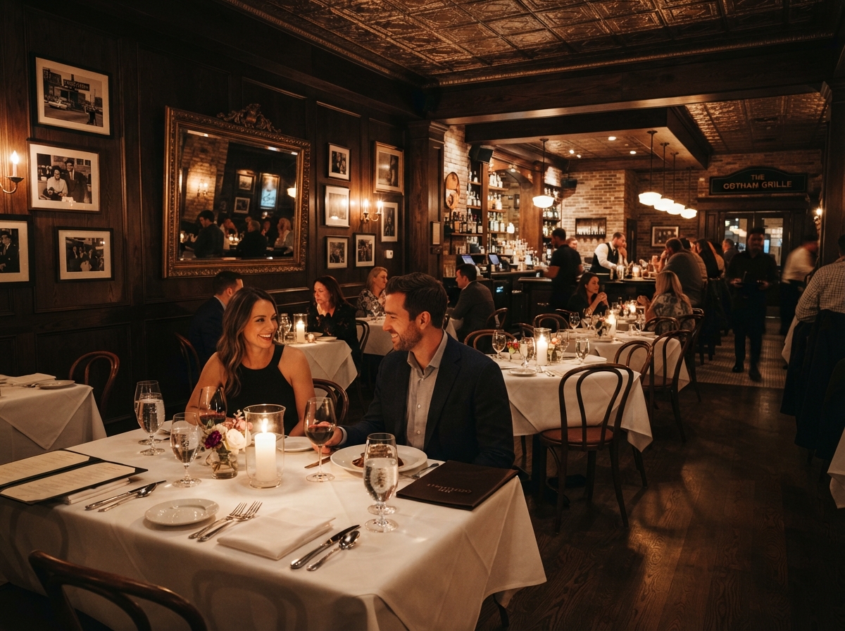 Alpino restaurant in Corktown, Detroit, with Alpine-inspired interior and cow-logo signage