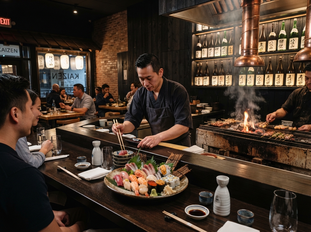 Japanese sushi and robatayaki at Hiroki-San in the Book Tower, Detroit