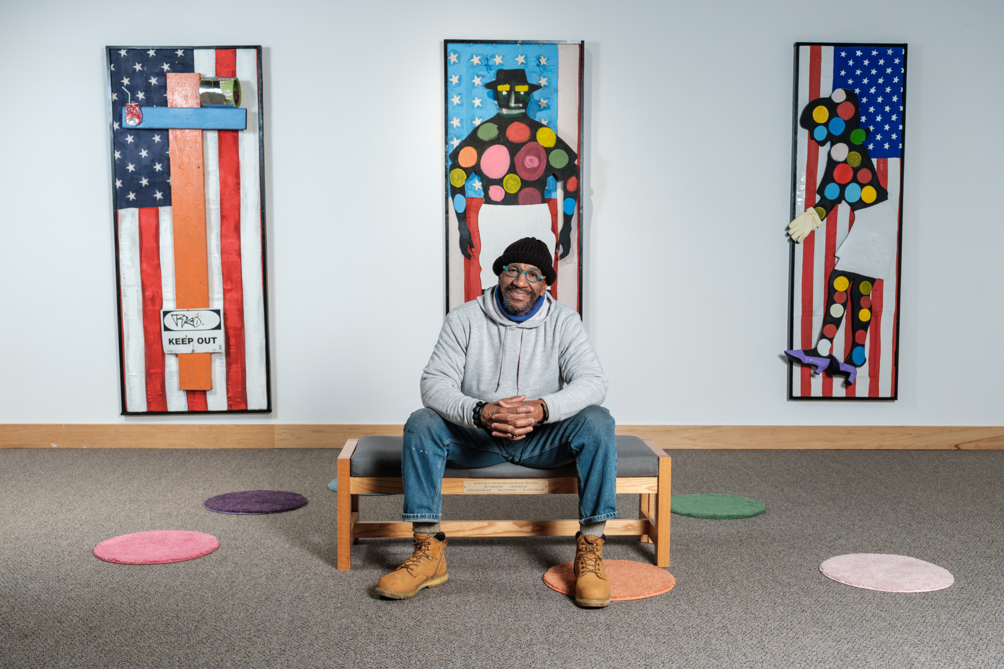 Tyree Guyton, 2026 Kresge Eminent Artist, at his exhibit
