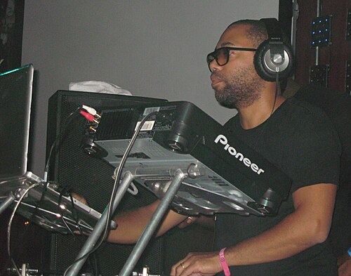 Carl Craig DJing at a festival, Detroit techno producer and Planet E founder