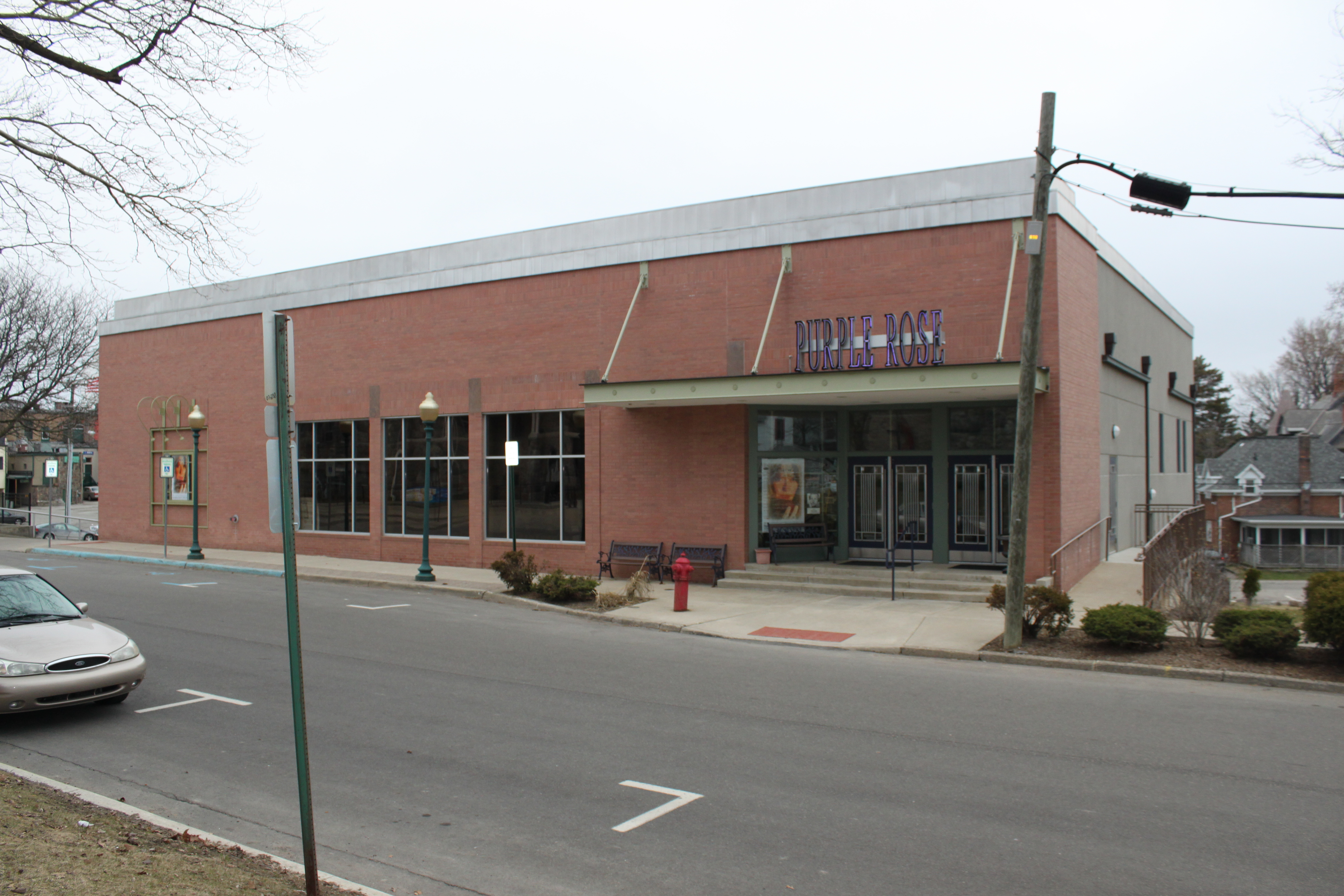 The Purple Rose Theatre Company building in Chelsea, Michigan