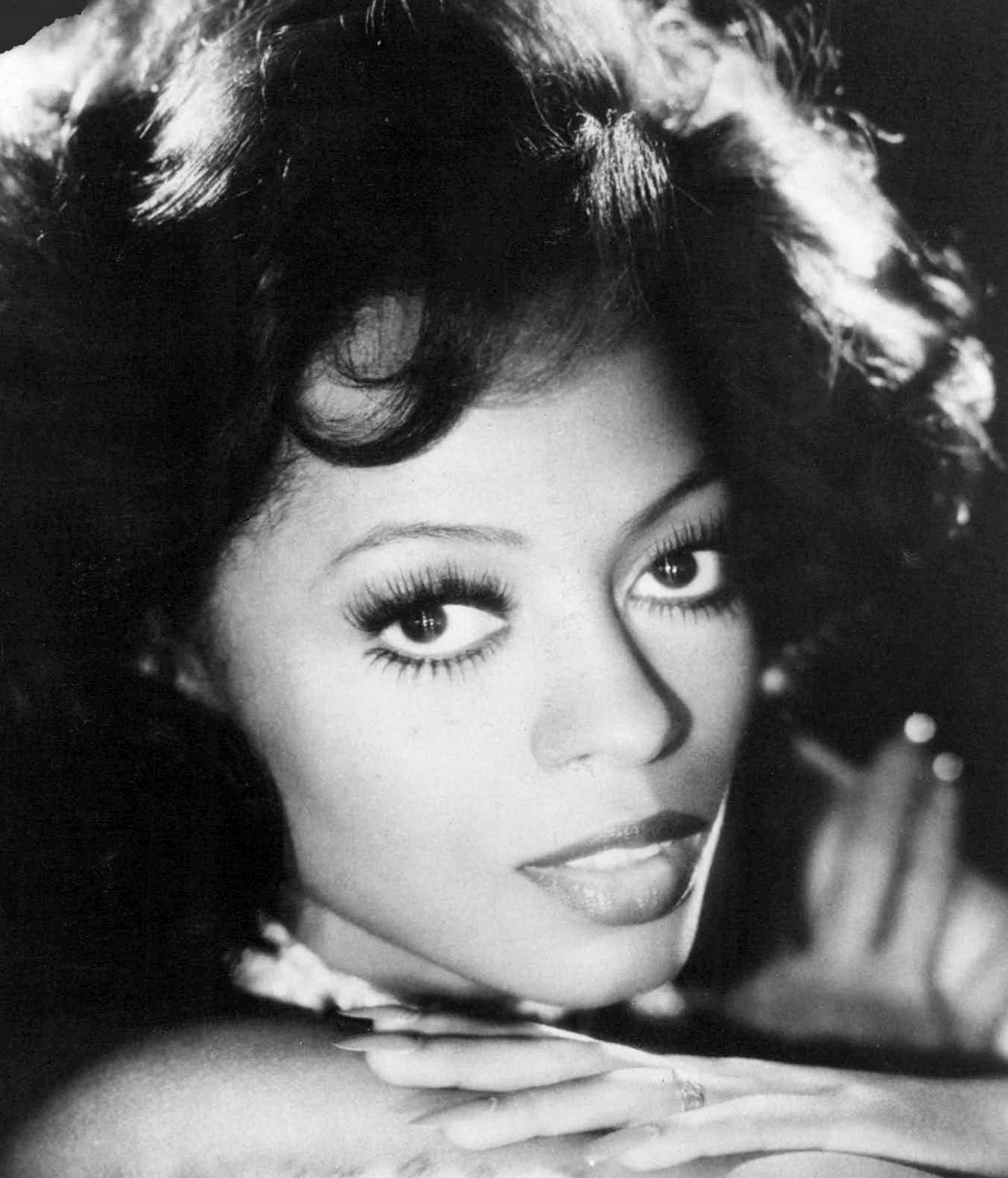 Diana Ross, Detroit-born singer and lead of The Supremes, in a 1976 portrait