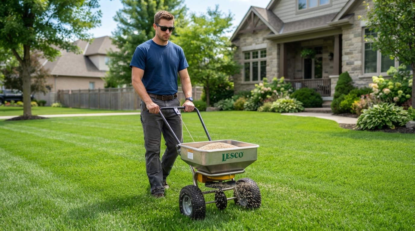 Lawn treatment and fertilization - Bentley Landscaping