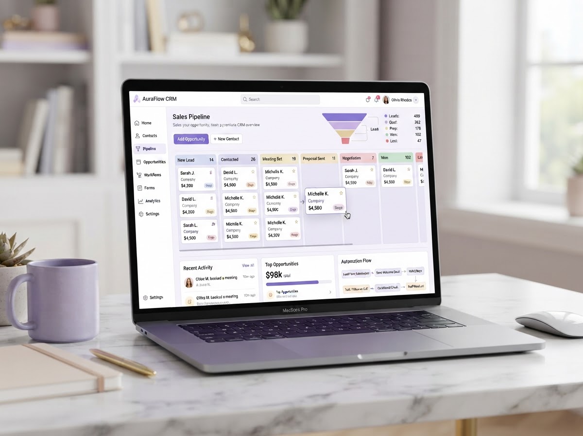 CRM & GoHighLevel mockup