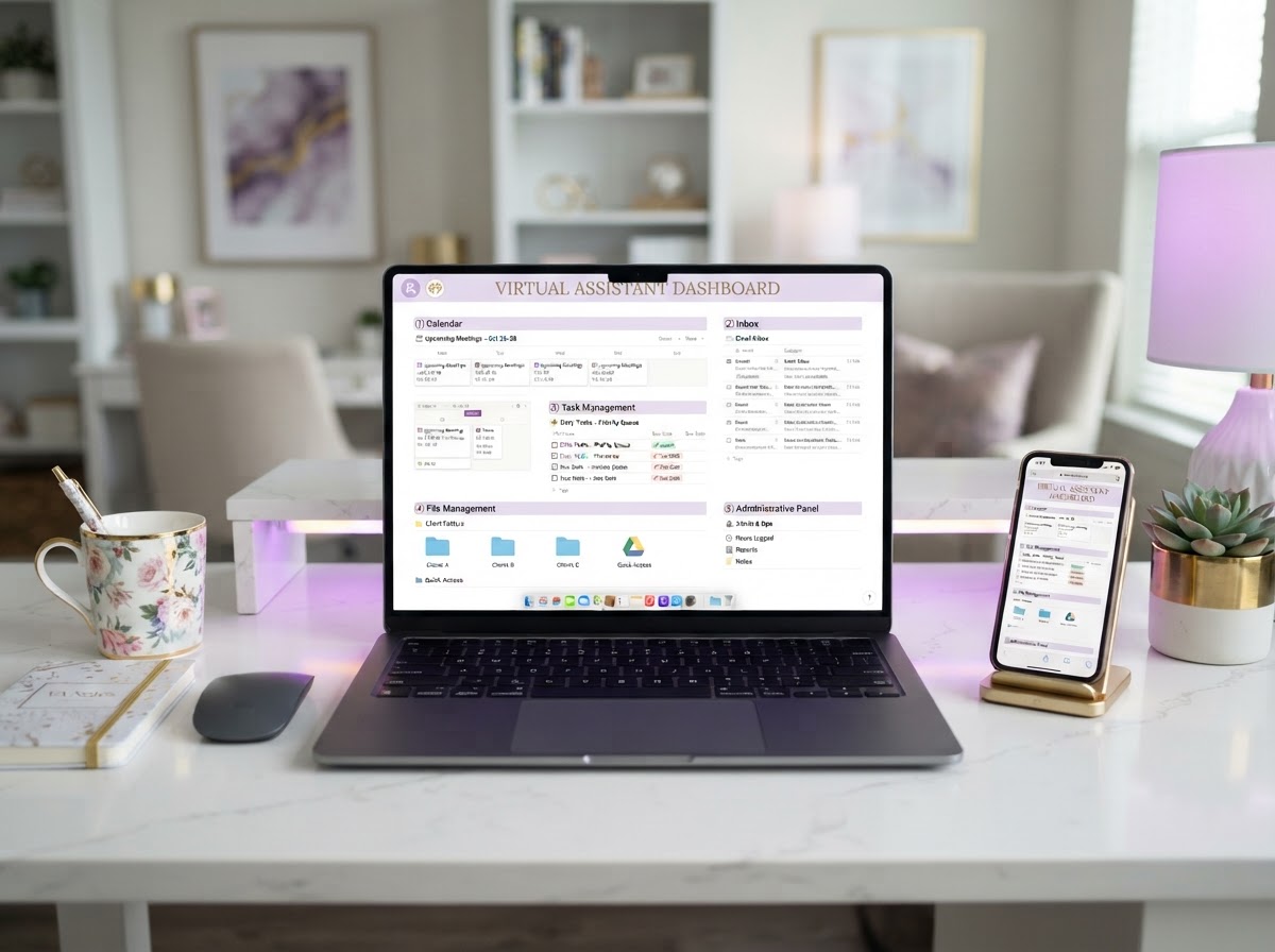 Virtual Assistance mockup