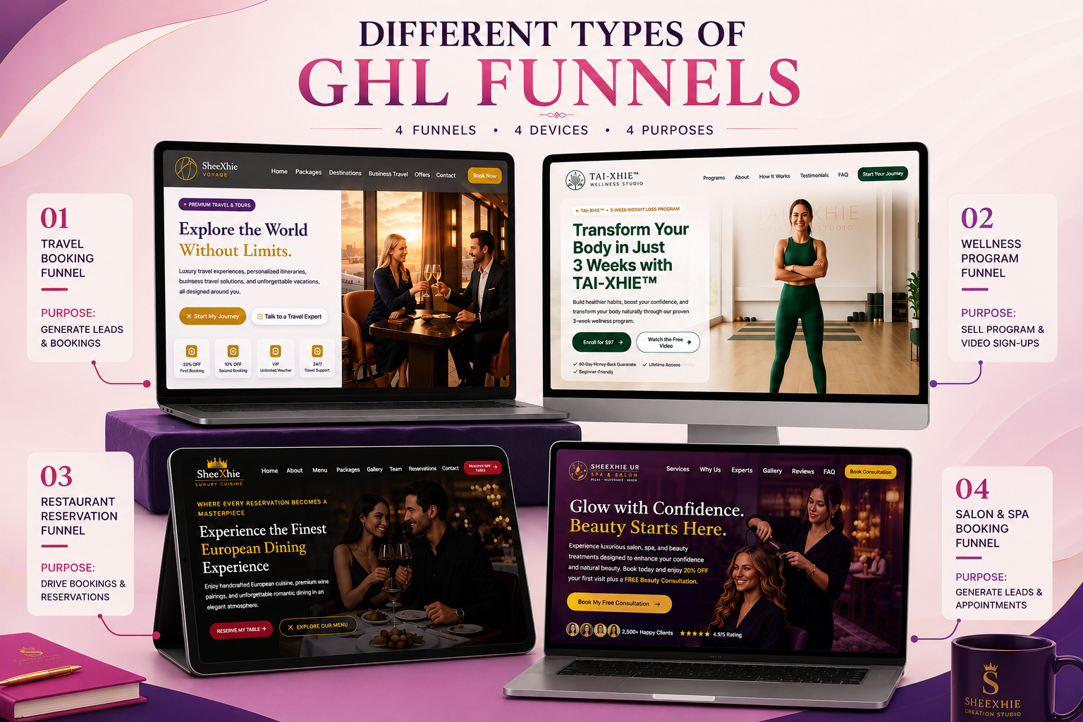 Different Types of GHL Funnels