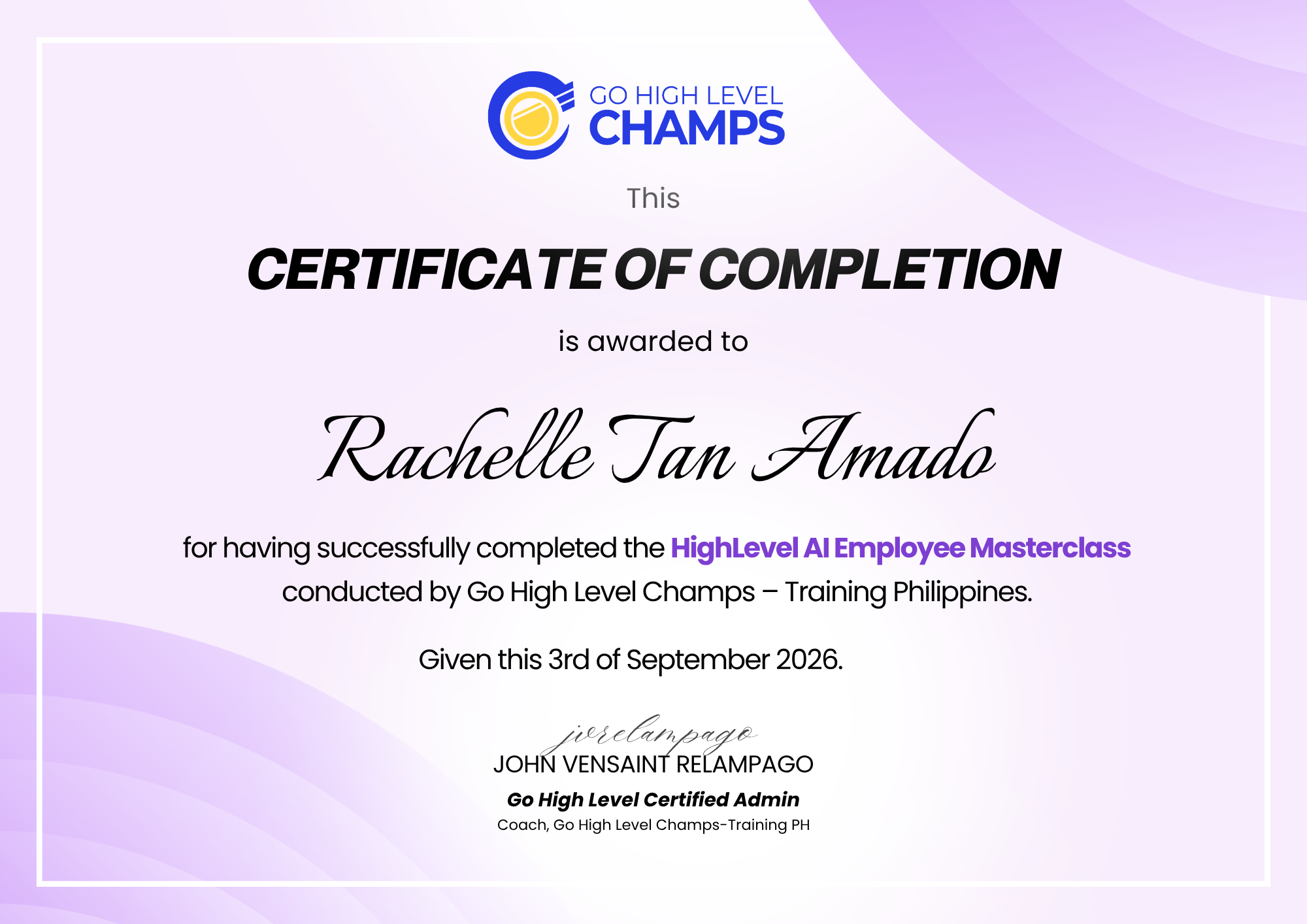 AI Employee Masterclass - Go High Level Champs – Training Philippines