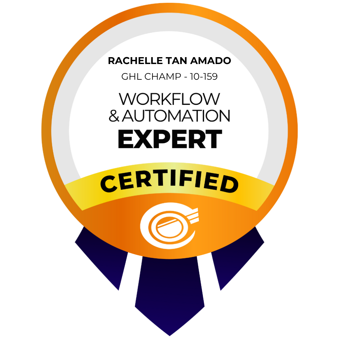 Workflow & Automation Expert Certified - Rachelle Tan Amado