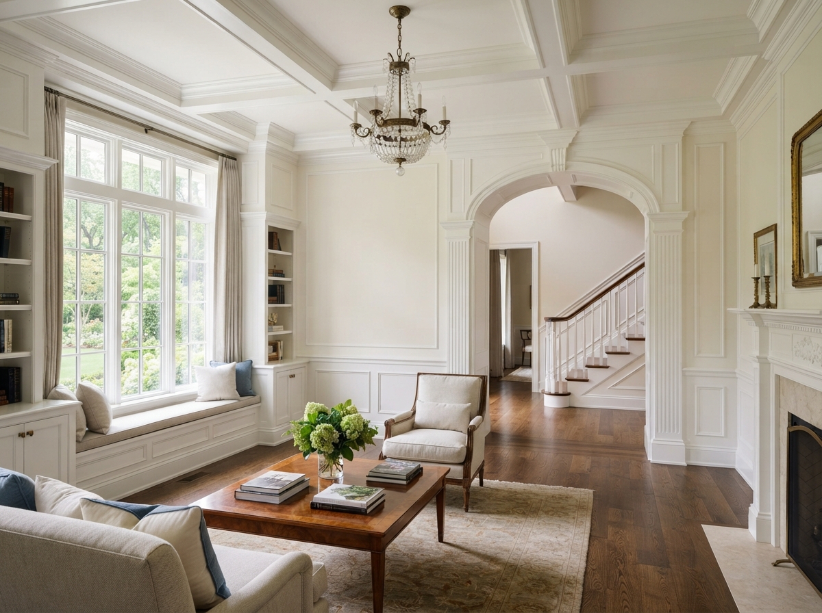 Architectural details painted by Keith Guy Inc.