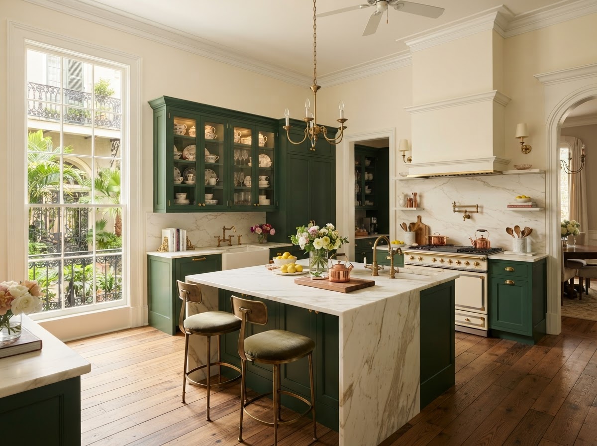 Heritage Green Kitchen