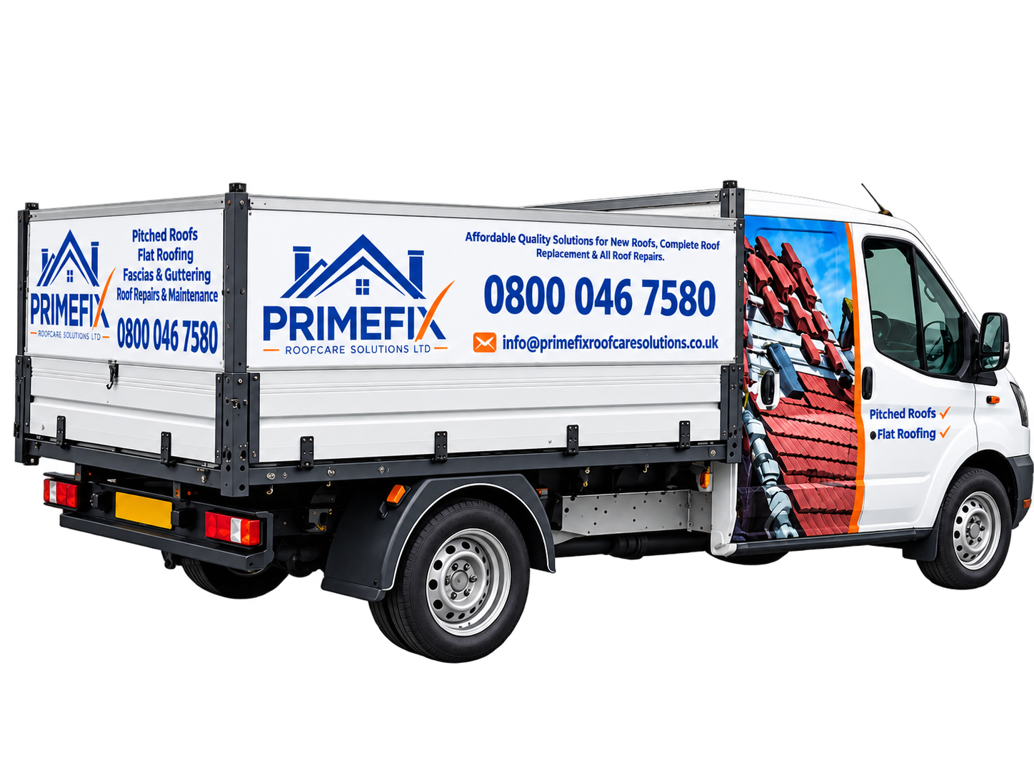 Primefix roofing van serving Daventry and nearby areas
