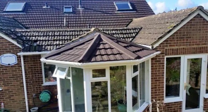 Tiled conservatory roof conversion on residential home