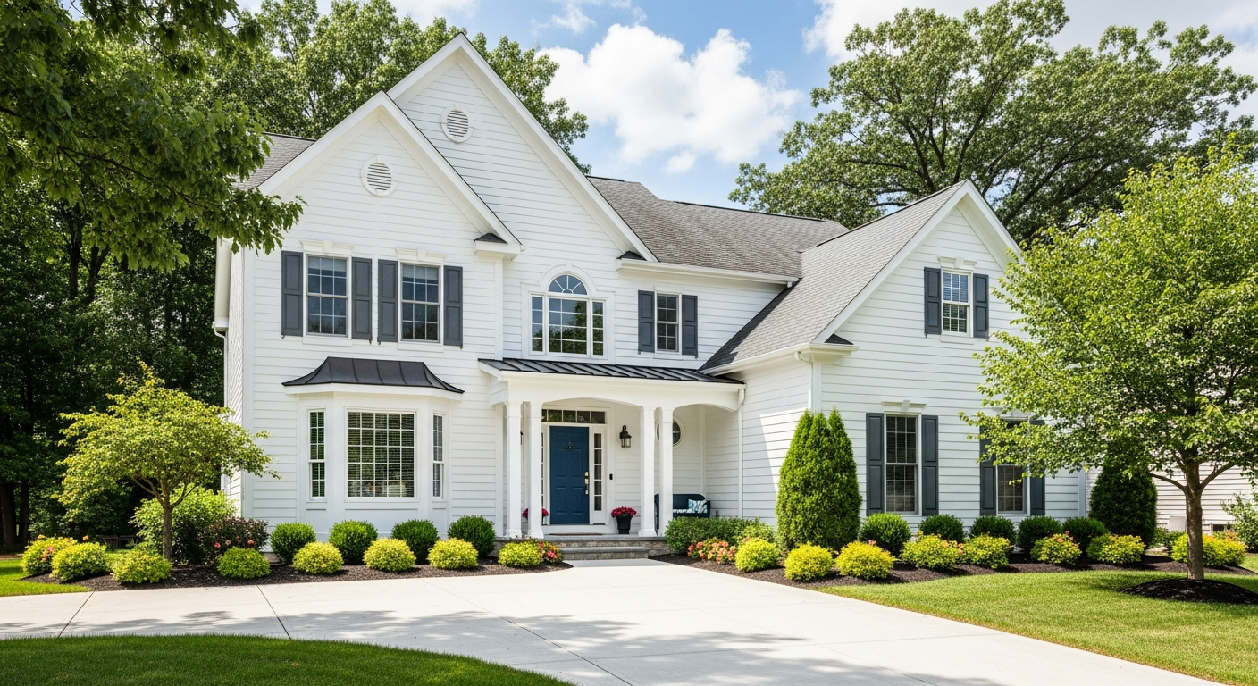 Professionally cleaned house and driveway in Pennsylvania