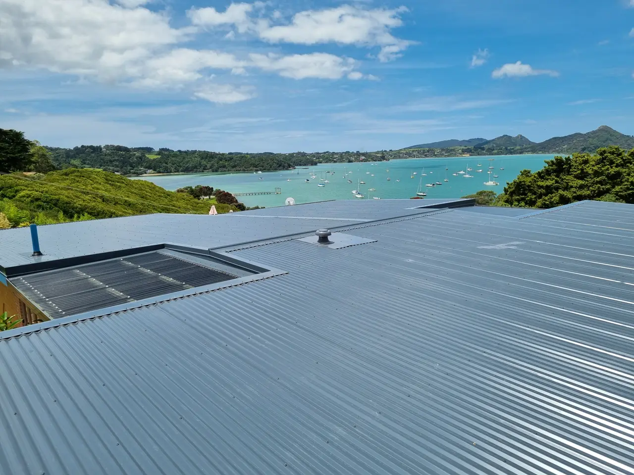 Roofing - The finished roof seen from ground level, blending neatly with the property.