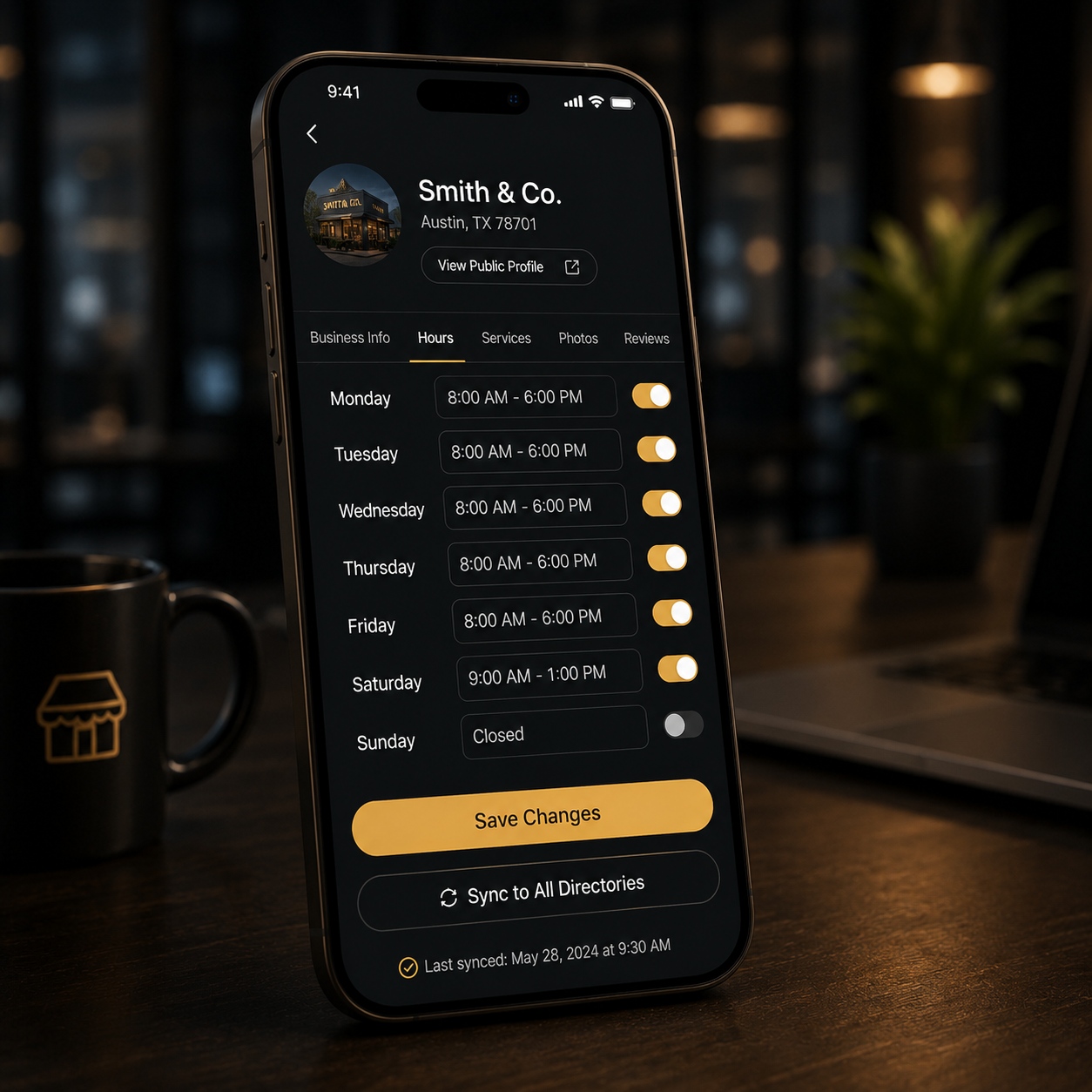 Update listings on the go from your phone