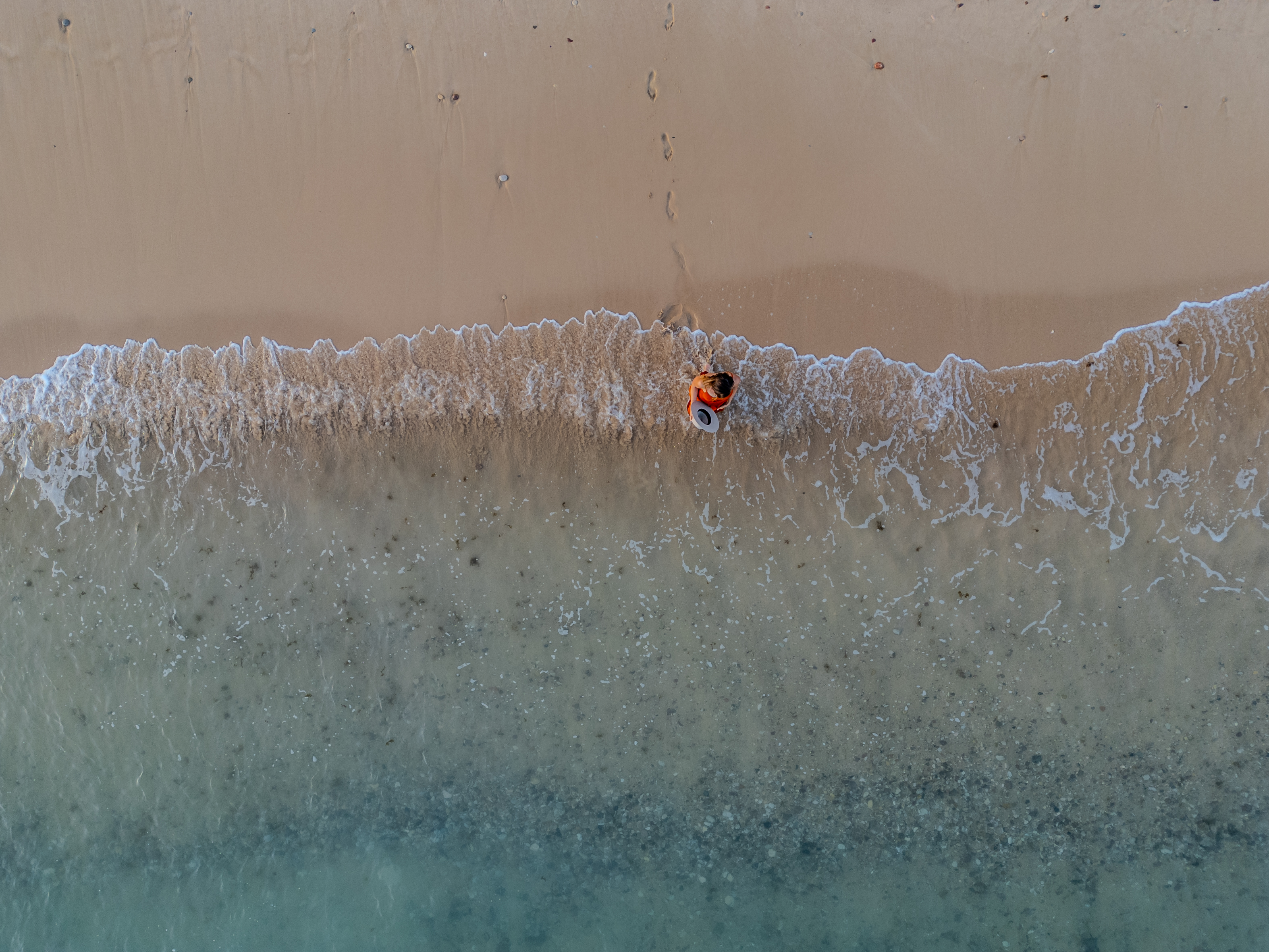 Aerial view of the Moroccan shoreline