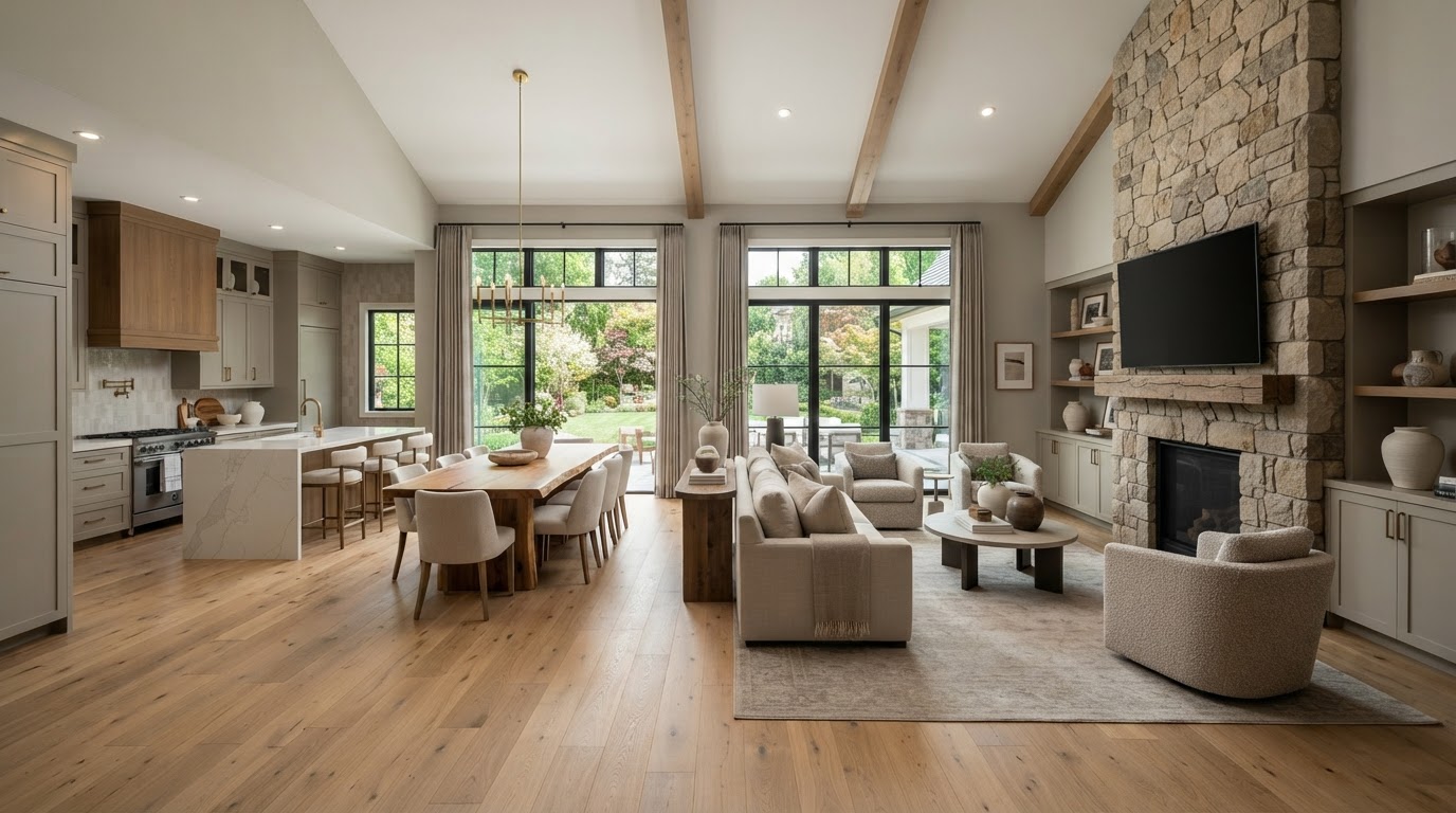 Great Room Design: Creating the Heart of an Open-Plan Home - Foundry & Field Renovation Contractor