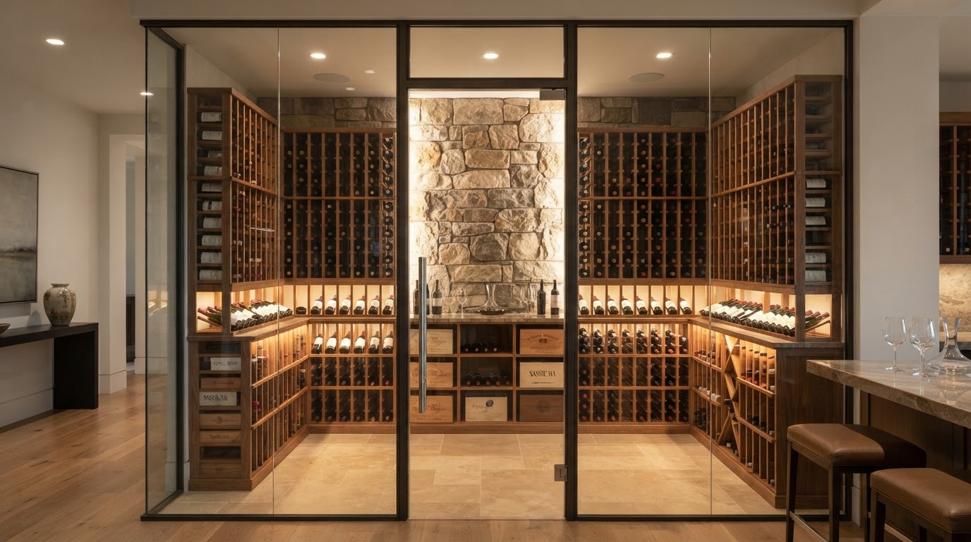 Wet Bar and Wine Room Design: Building a Space to Entertain - Foundry & Field Renovation Contractor