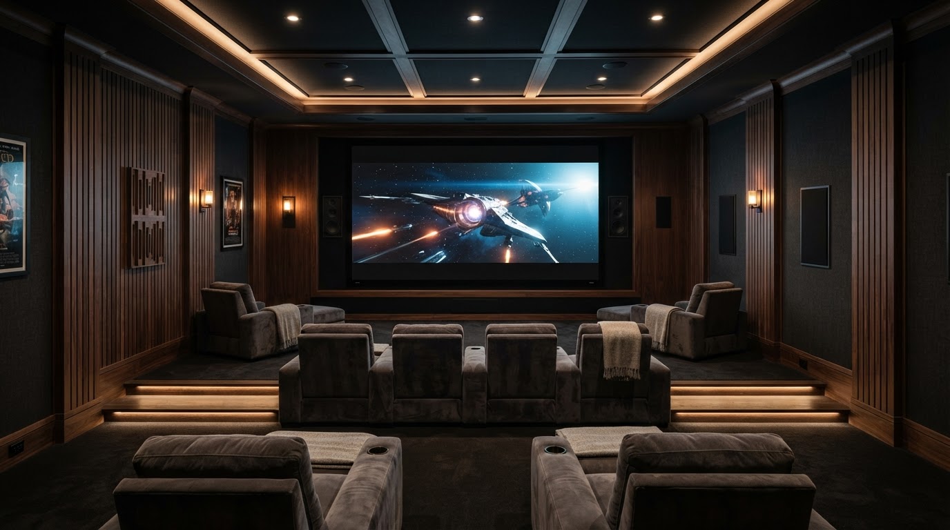 Basement Home Theater Design: Building a Room Built for Movies - Foundry & Field Renovation Contractor
