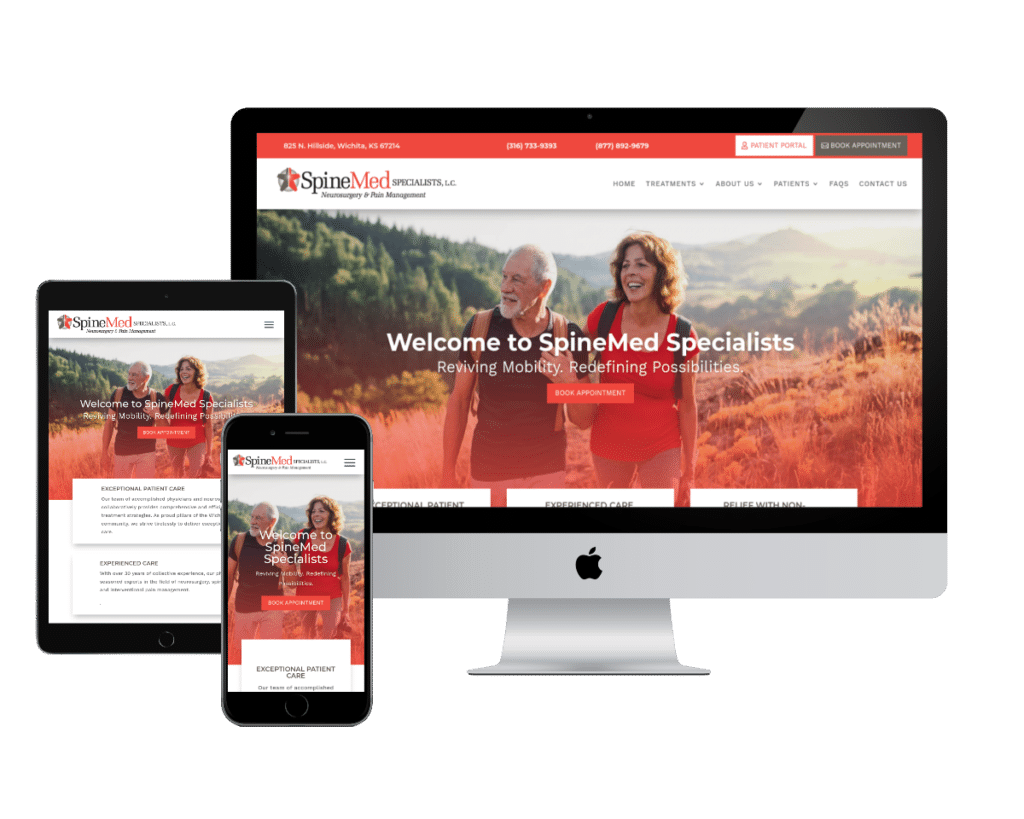 Neurosurgery and Pain Care Provider Website — websites design project by Graphics for Doctors