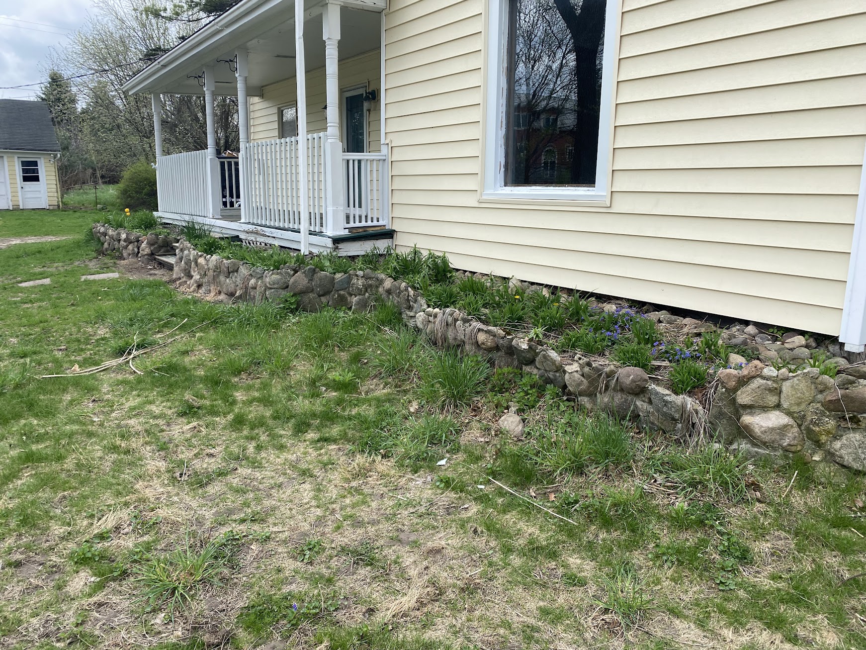 Exterior Porch & Landscaping — before