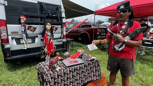 Pirate tailgate gear and celebration