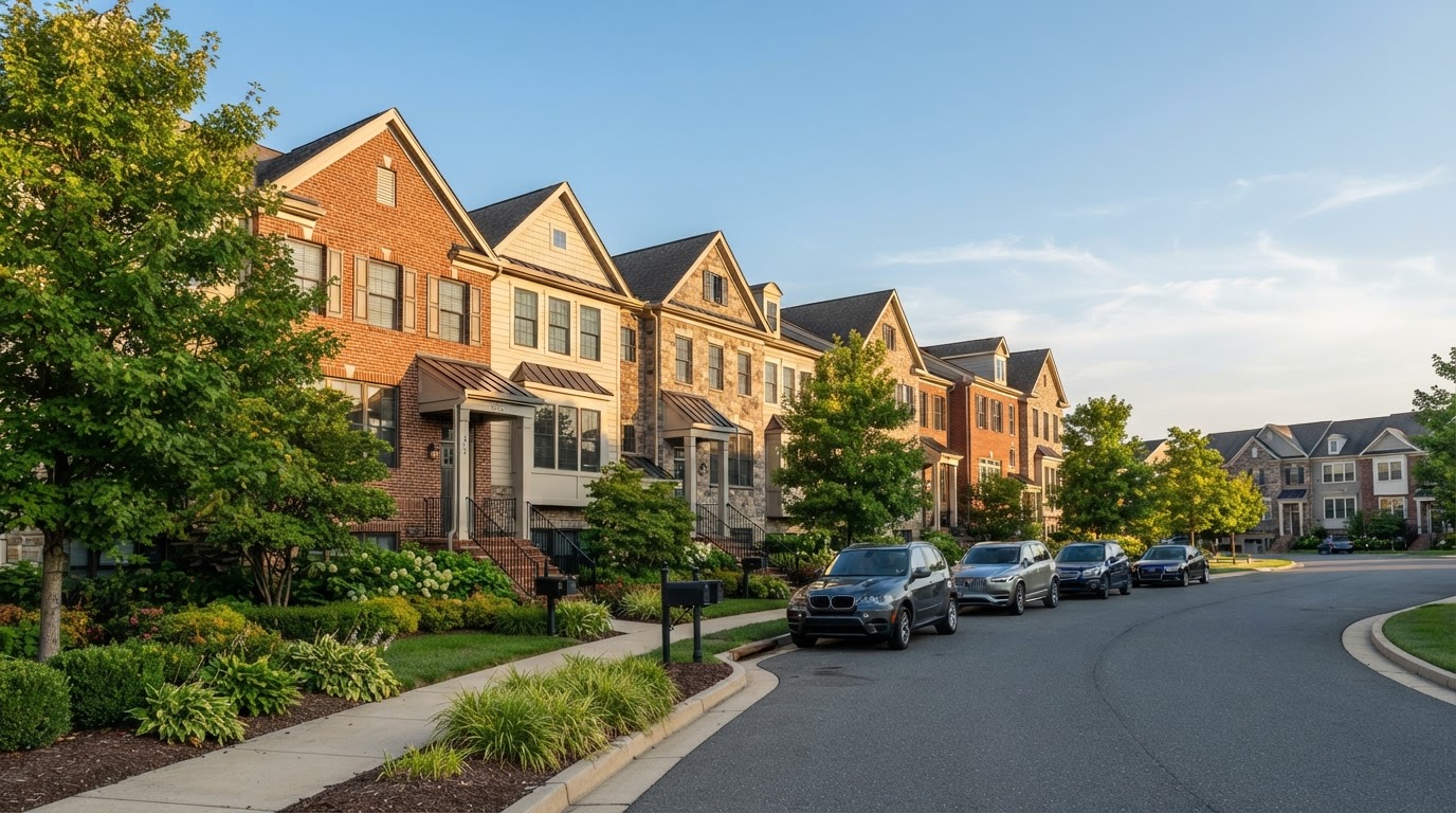 Modern townhome community in Montgomery County, Pennsylvania