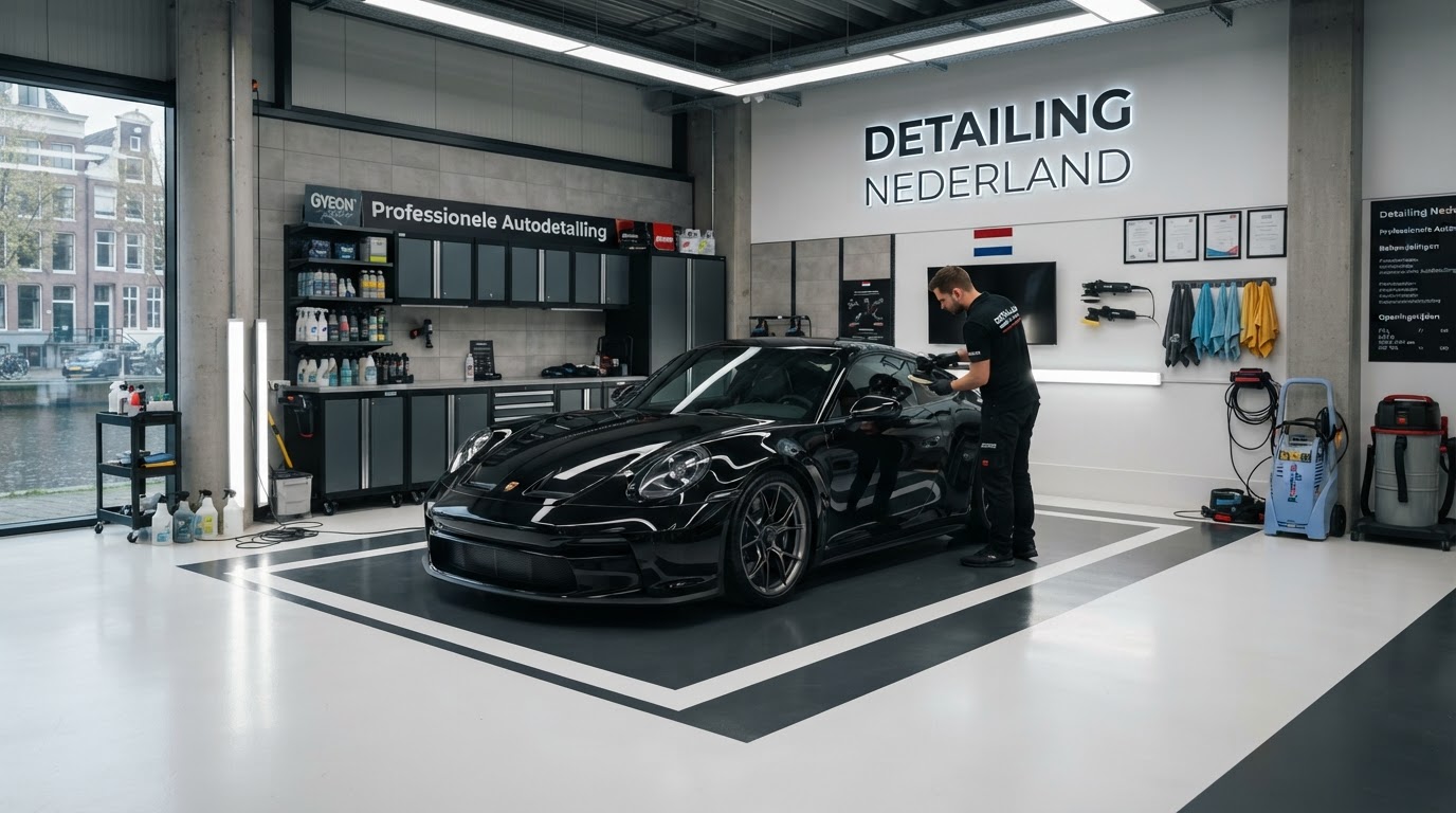 Detailingstudio van Lux Car Detailing aan de Landauer