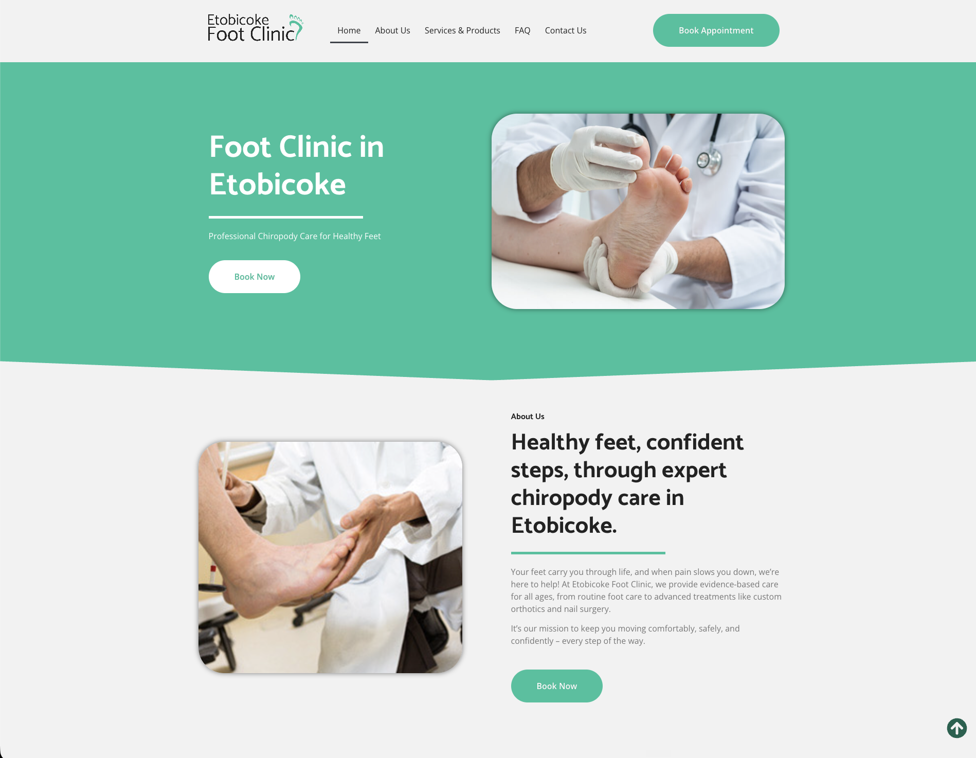 Etobicoke Foot Clinic website preview
