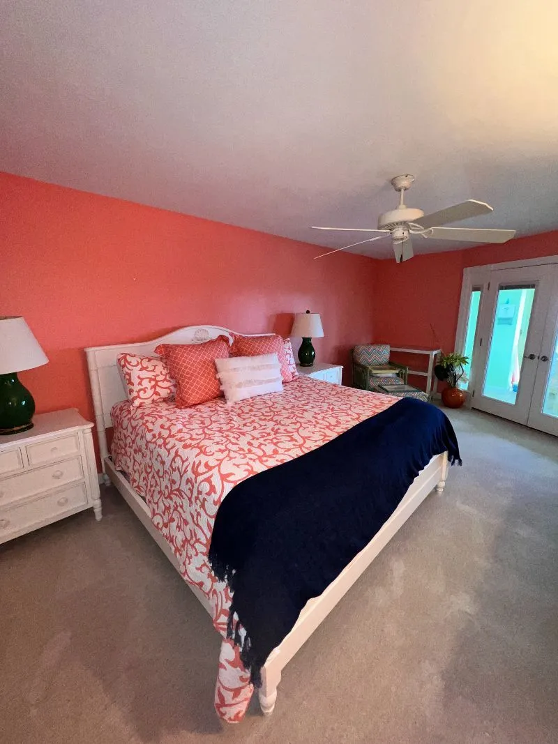 Interior painting with accent walls and French doors in Cincinnati