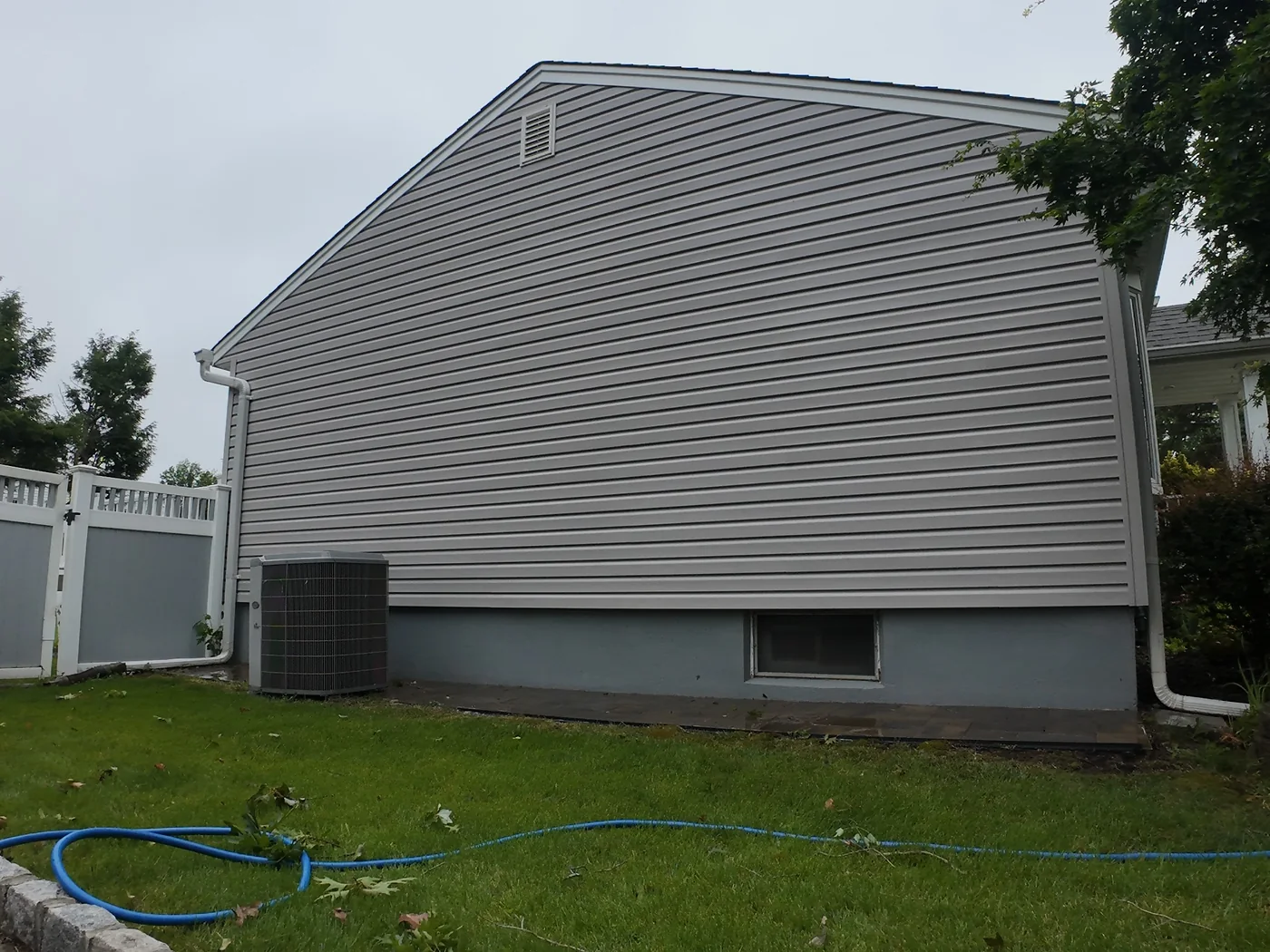 House siding after pressure washing North NJ