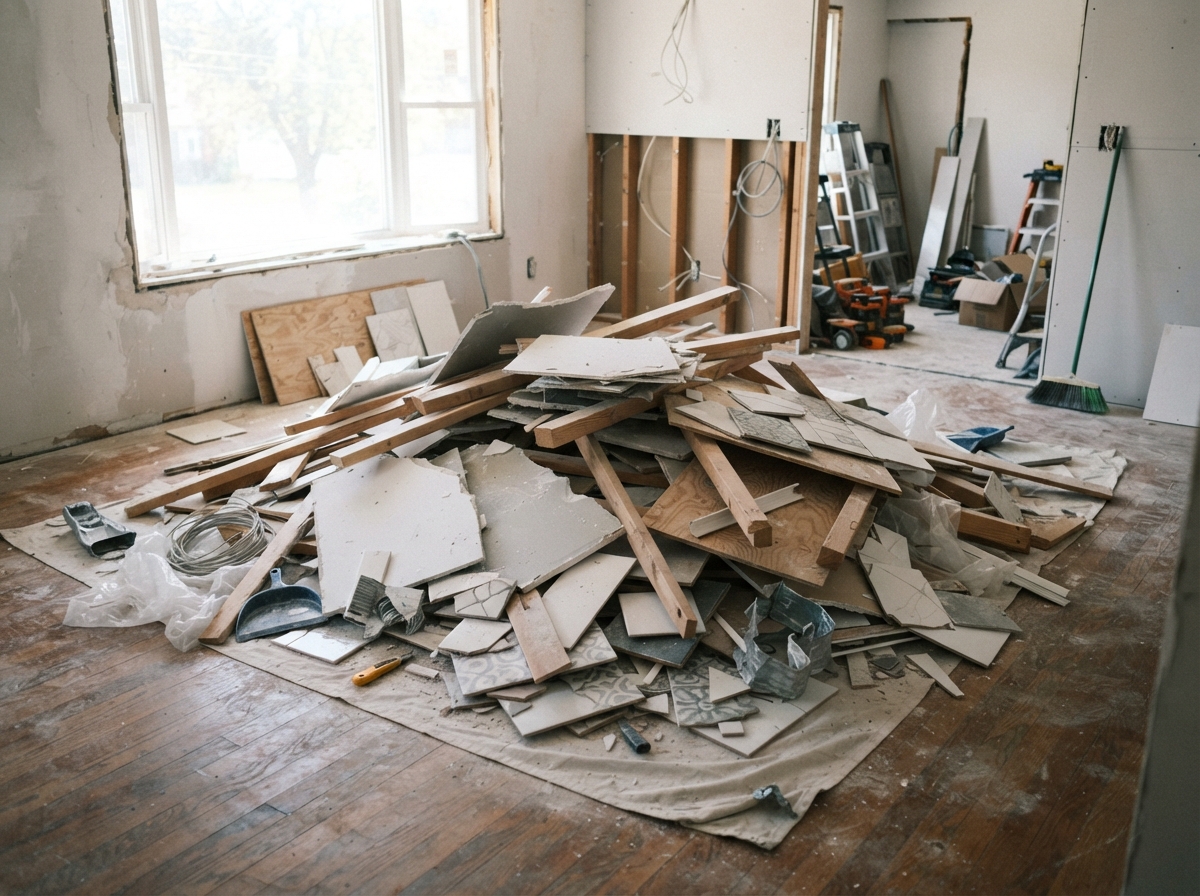 Construction Debris Removal — Junk Removal Pros Calgary