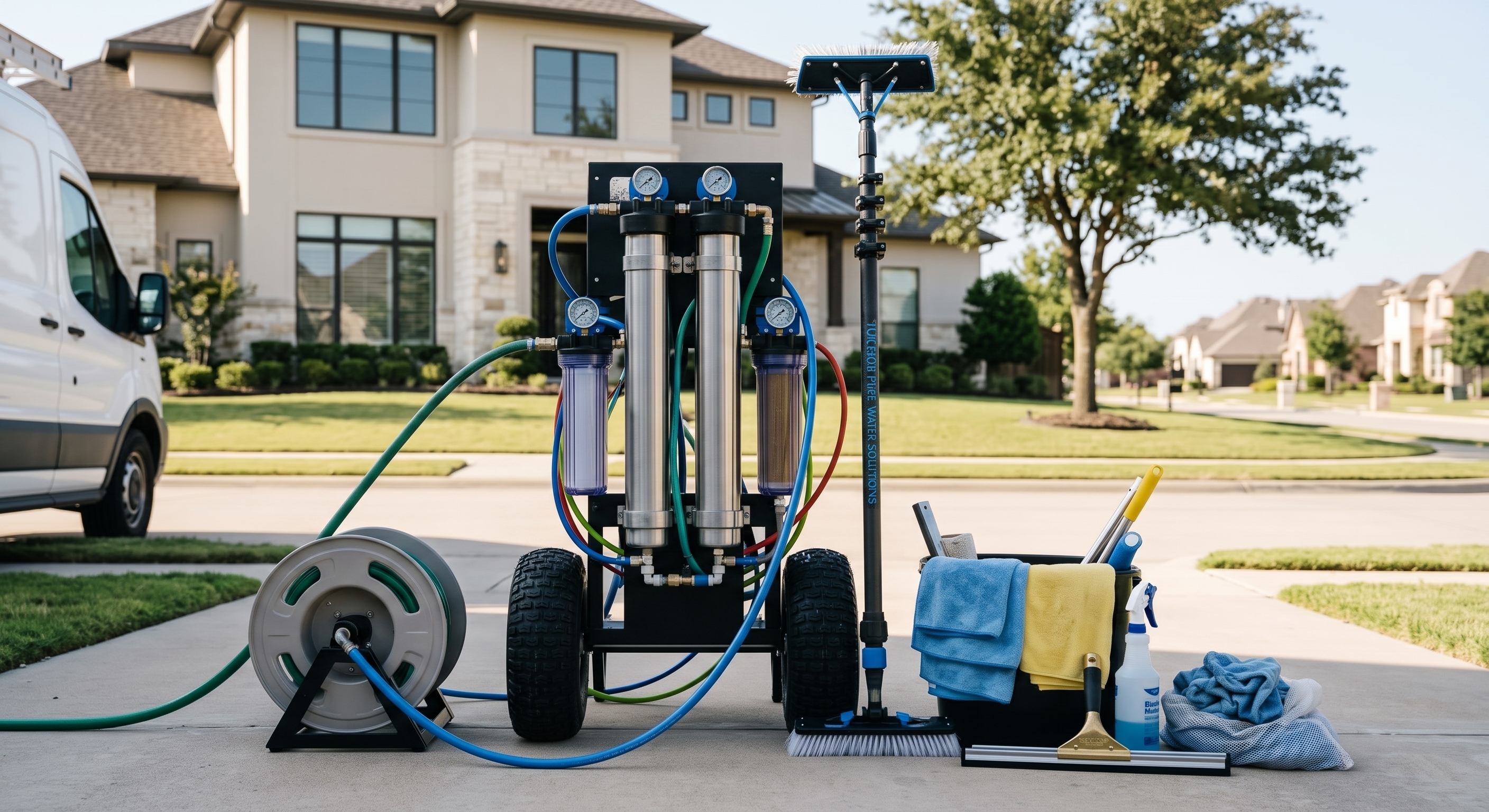 Professional Reverse Osmosis pure water filtration cart system