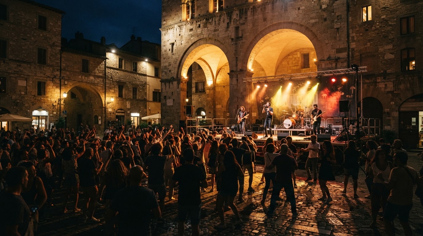 Un concierto por la noche