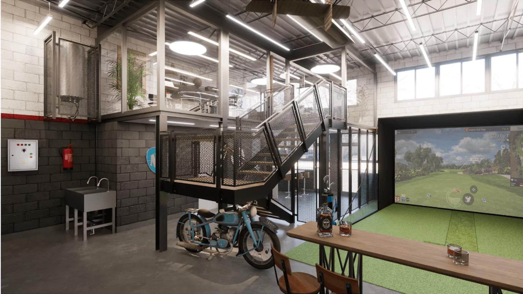 Mezzanine industrielle